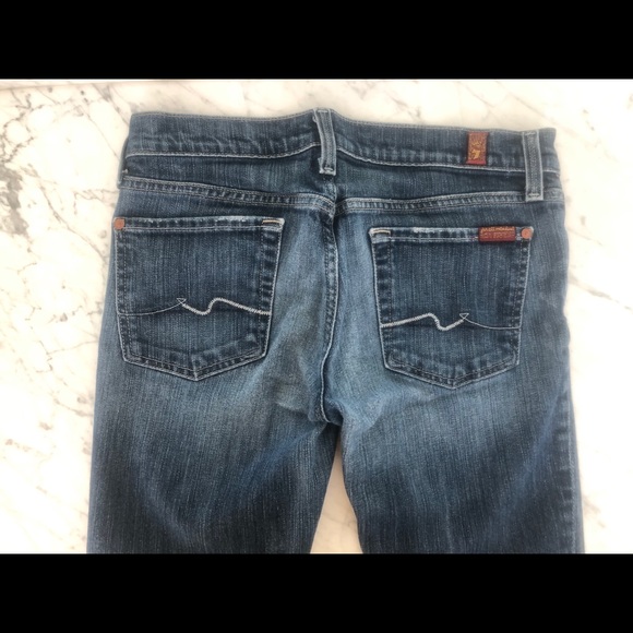 7 FOR ALL MANKIND medium wash bootcut jean - Picture 3 of 8